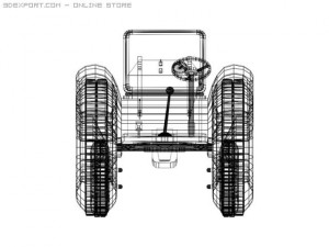 old tractor 3D Model