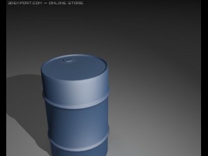 light blue barrel 3D Model
