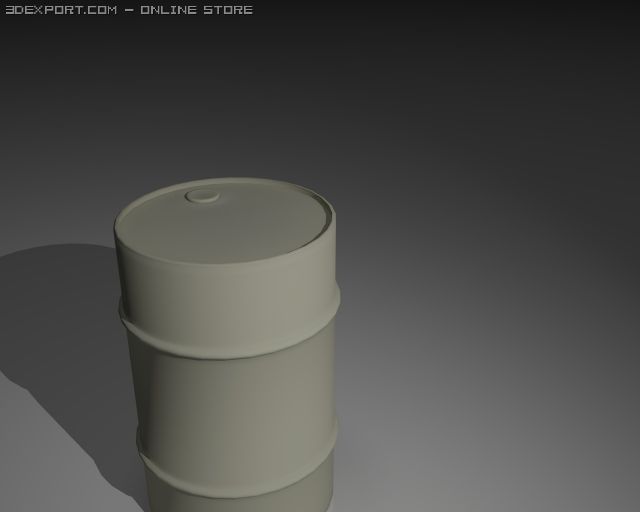 old dusty yellow barrel 3D Model .c4d .max .obj .3ds .fbx .stl .blend 