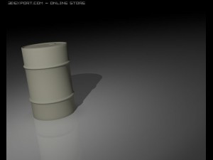 old dusty yellow barrel 3D Model