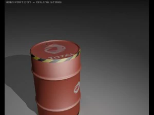 total oil barrel 3D Model