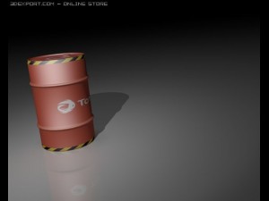 total oil barrel 3D Model