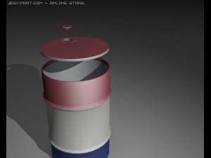 first oil barrel to valdez Modello 3D