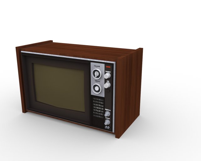 old tv 3D Model .c4d .max .obj .3ds .fbx .stl .blend 