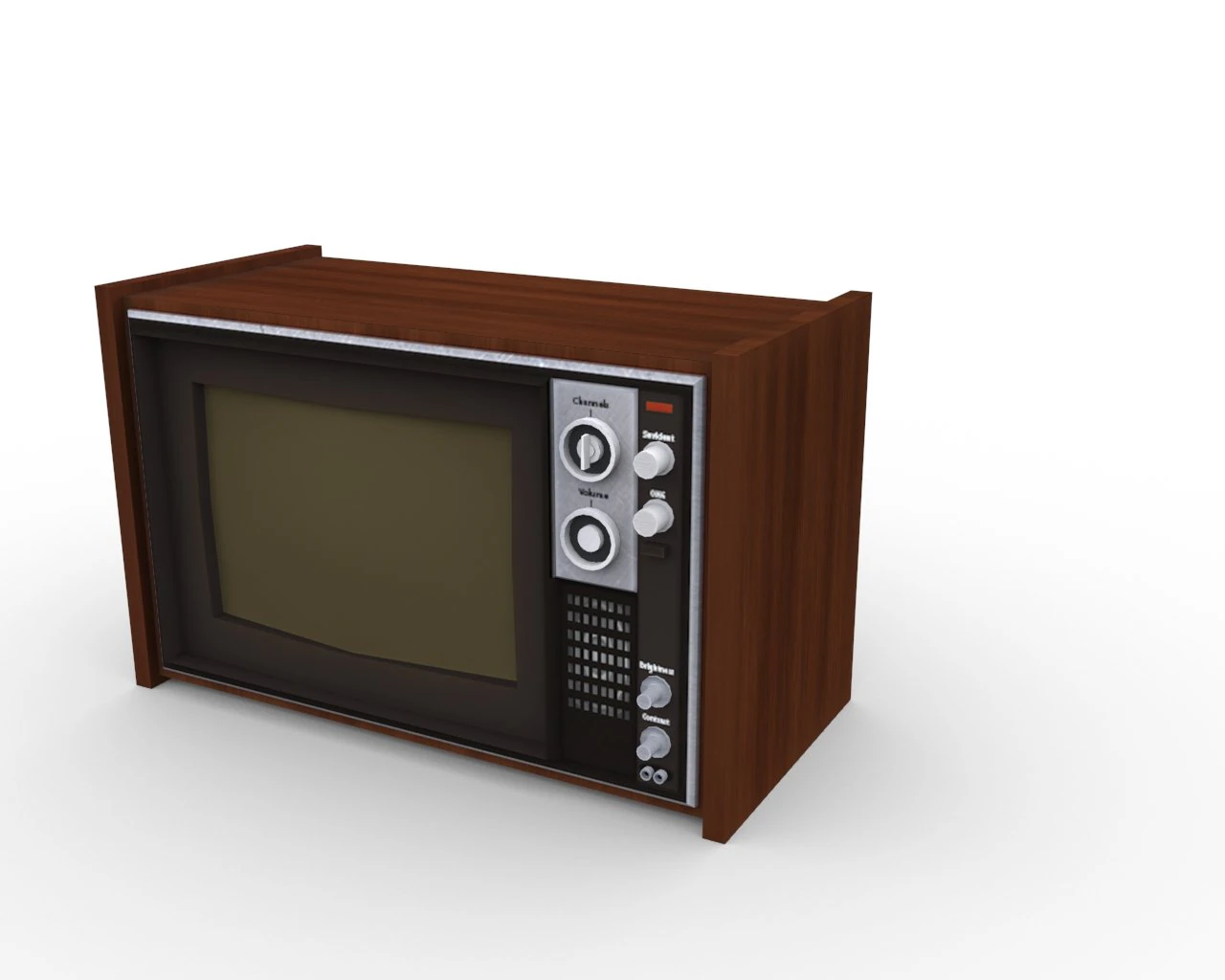 old tv 3D Model .c4d .max .obj .3ds .fbx .stl .blend 