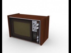 old tv Modelo 3D
