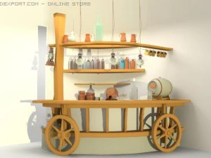 bar table 3D Model