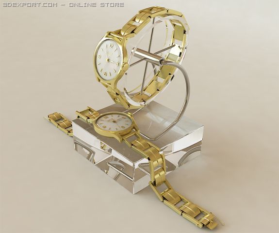 old doxa watch 3D Model .c4d .max .obj .3ds .fbx .stl .blend
