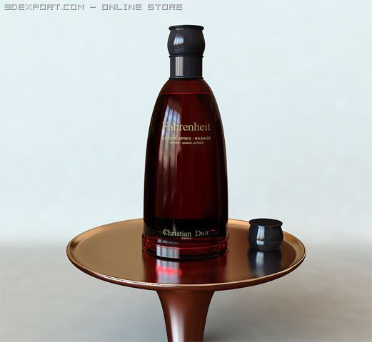 farenheit perfume Model 3D .c4d .max .obj .3ds .fbx .stl .blend