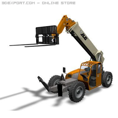 jlg g12 55a telehandler 3D Model .c4d .max .obj .3ds .fbx .stl .blend