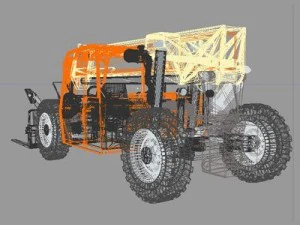 jlg g12 55a telehandler 3D Model