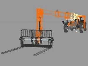 jlg g12 55a telehandler 3D Model