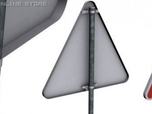 warning signs 3D 모델