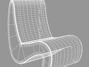 armchair vitra amoebe 3D Model