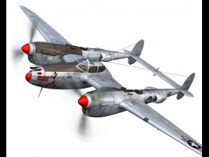lockheed p38j lightning arkansas traveler 3D Model
