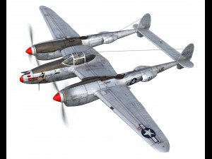 lockheed p38j lightning arkansas traveler 3D Model