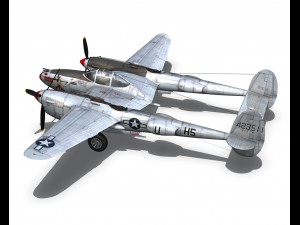 lockheed p38j lightning arkansas traveler 3D Model