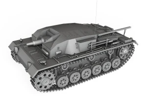 stug iii - ausf a 3D Model