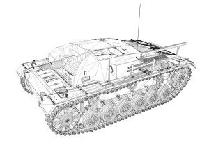 stug iii - ausf a 3D Model