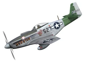 north american p 51d - heleter 3D Model