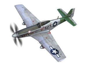 north american p 51d - heleter Modelo 3D