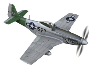 north american p 51d - heleter 3D Model