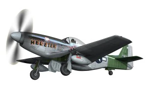 north american p 51d - heleter 3D Model