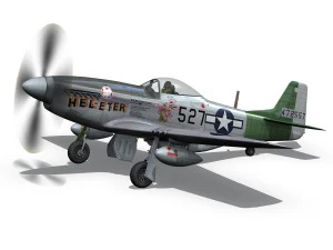north american p 51d - heleter 3D Model