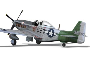 north american p 51d - heleter Modelo 3D