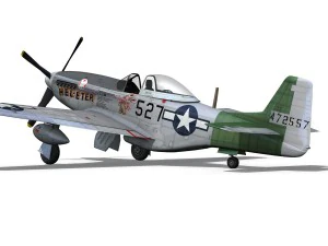 north american p 51d - heleter 3D Model