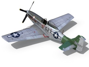 north american p 51d - heleter Modelo 3D