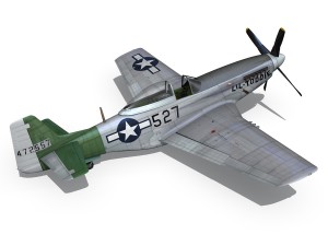 north american p 51d - heleter Modelo 3D