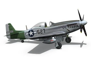 north american p 51d - heleter 3D Model