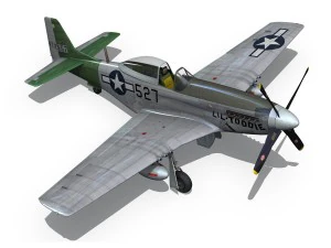 north american p 51d - heleter 3D Model