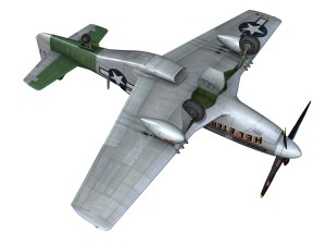 north american p 51d - heleter Modelo 3D