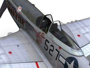 north american p 51d - heleter Modelo 3D