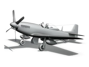 north american p 51d - heleter 3D Model