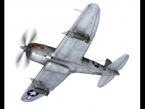 republic p47 thunderbolt - daddy rabbit Modello 3D