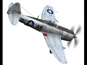 republic p47 thunderbolt - daddy rabbit 3D Model
