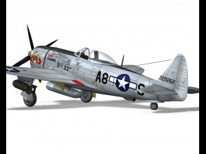 republic p47 thunderbolt - daddy rabbit Modello 3D