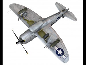 republic p47 thunderbolt - daddy rabbit Modello 3D