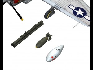 republic p47 thunderbolt - daddy rabbit Modello 3D