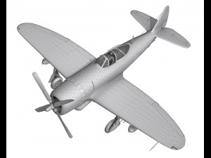 republic p47 thunderbolt - daddy rabbit Modello 3D