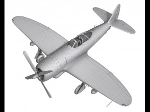 republic p47 thunderbolt - daddy rabbit 3D Model