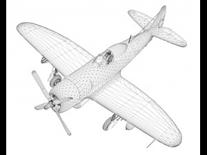 republic p47 thunderbolt - daddy rabbit Modello 3D