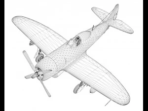 republic p47 thunderbolt - daddy rabbit 3D Model