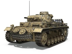 pzkpfw iii - ausfg - dak - 211 3D Model
