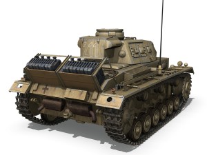 pzkpfw iii - ausfg - dak - 211 Model 3D