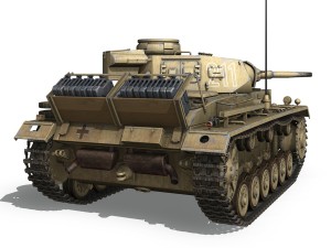 pzkpfw iii - ausfg - dak - 211 Model 3D