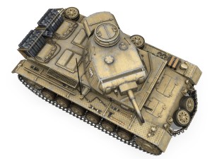 pzkpfw iii - ausfg - dak - 211 Model 3D